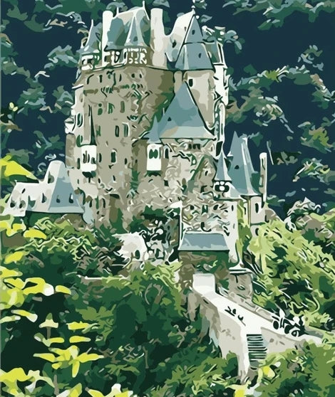 Landscape Castle Diy Paint By Numbers Kits UK BU0100