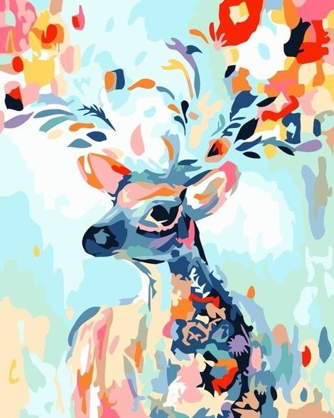 Deer Diy Paint By Numbers Kits UK AN0106