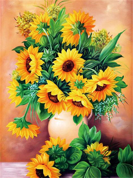 Sunflower Diy Paint By Numbers Kits UK PL0347