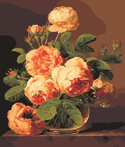 Flower Diy Paint By Numbers Kits UK PL0454