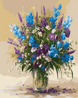 Flower Diy Paint By Numbers Kits UK PL0587