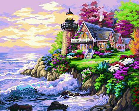 Lighthouse Diy Paint By Numbers Kits UK BU0025