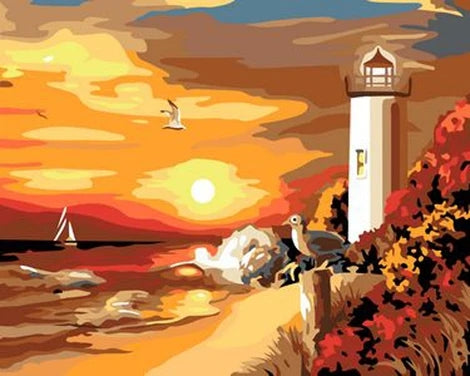 Lighthouse Diy Paint By Numbers Kits UK BU0049
