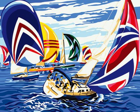 Boat Diy Paint By Numbers Kits UK PP0064