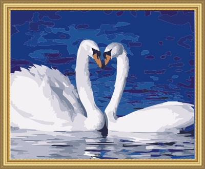 Animal Swan Diy Paint By Numbers Kits UK AN0743