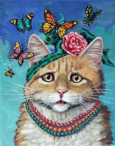 Pet Cat Paint By Numbers Kits UK PE0308