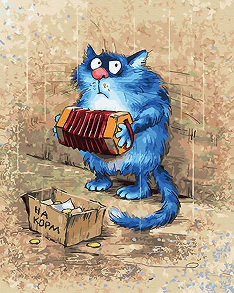 Cat Diy Paint By Numbers Kits UK PE0294