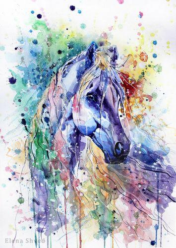Animal Horse Diy Paint By Numbers Kits UK AN0245