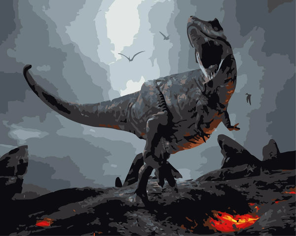 Dinosaur Diy Paint By Numbers Kits UK MA144