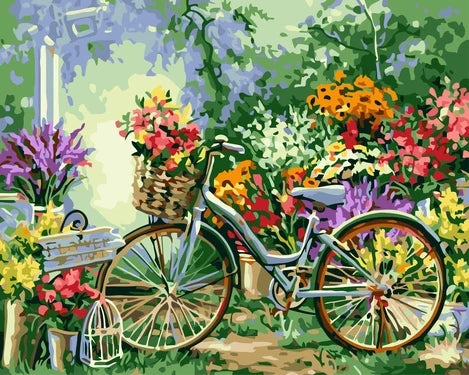 Bicycle Diy Paint By Numbers Kits UK VE0071