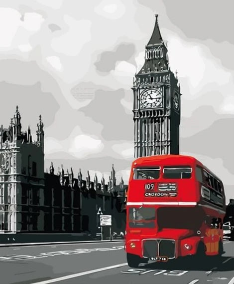 Bus Diy Paint By Numbers Kits UK VE0058