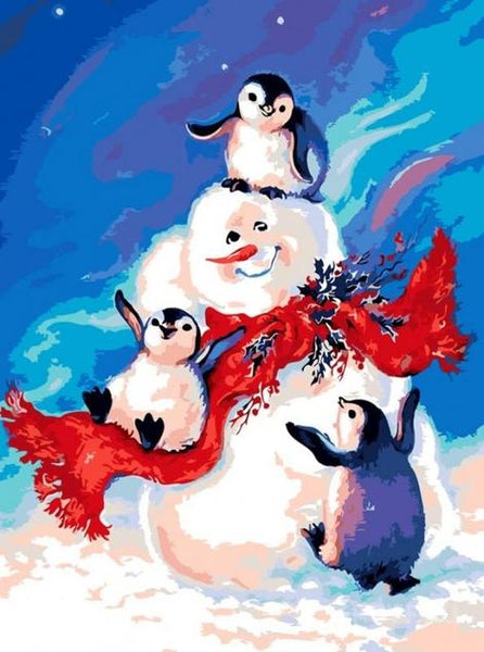 Penguin Diy Paint by Numbers Kits UK AN0210