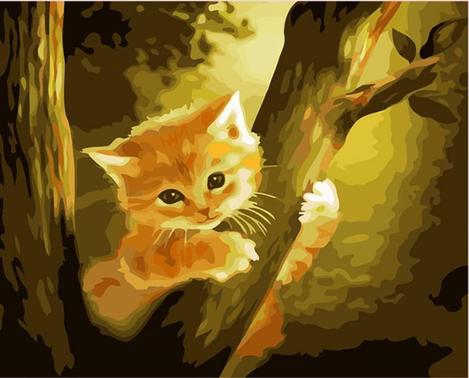 Pet Cat Diy Paint By Numbers Kits UK PE0310