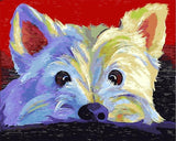 Colorfu Lovely Dog Paint By Numbers Kits UK PE0102