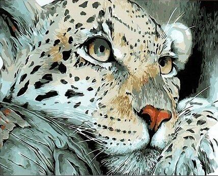 Leopard Diy Paint By Numbers Kits UK AN0814