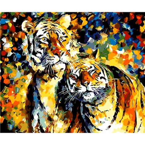 Tiger Diy Paint By Numbers Kits UK AN0419