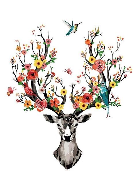 Deer Diy Paint By Numbers Kits UK AN0102