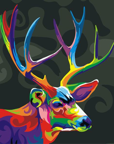 Deer Diy Paint By Numbers Kits UK AN0105