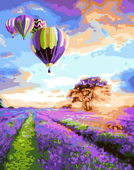 Hot Air Balloon Diy Paint By Numbers Kits UK PL0106