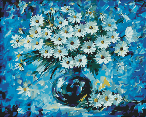 Chrysanthemum Diy Paint By Numbers Kits UK PL0110