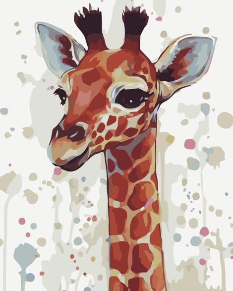 Giraffe Diy Paint By Numbers Kits UK AN0115