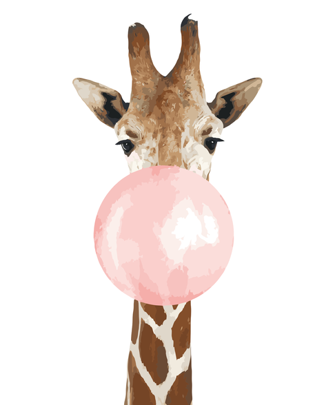 Giraffe Diy Paint By Numbers Kits UK AN0116