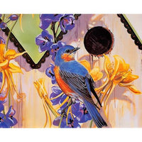 Colorful Bird Diy Paint By Numbers Kits UK FA0109