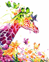 Giraffe Diy Paint By Numbers Kits UK AN0117