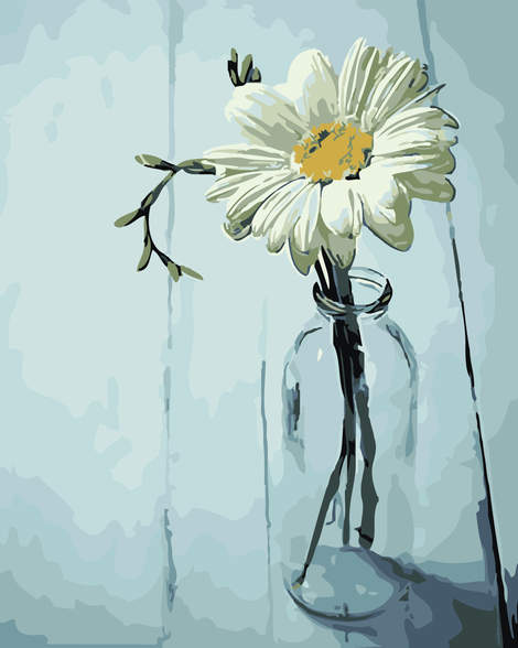 Flower Diy Paint By Numbers UK PL0012