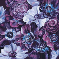Flower Diy Paint By Numbers Kits UK PL0013