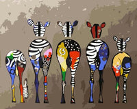 Zebra Diy Paint By Numbers Kits UK AN0151
