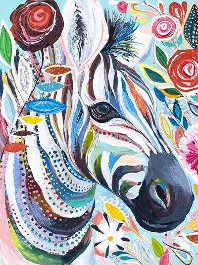 Animal Zebra Diy Paint By Numbers UK AN0157