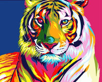 Tiger Diy Paint By Numbers Kits UK AN0015