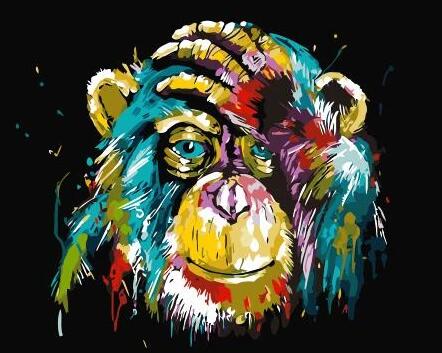 Monkey Diy Paint By Numbers Kits For Adults UK AN0168