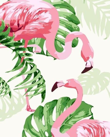 Flamingo Diy Paint By Numbers Kits UK AN0179