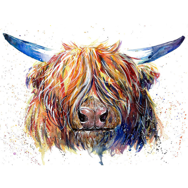 Highland Cow Diy Paint By Numbers Kits UK AN0185
