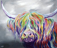 Highland Cow Diy Paint By Numbers Kits UK AN0188
