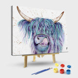 Highland Cow Diy Paint By Numbers Kits UK AN0191