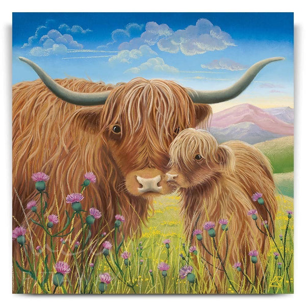 Highland Cow Diy Paint By Numbers Kits UK AN0197