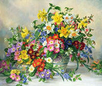 Flower Diy Paint By Numbers Kits UK PL0019