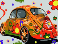 Beetle Car Diy Paint By Numbers Kits UK VE0013