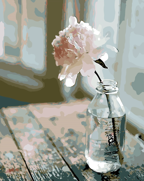 Hot Sale Flower In Bottle Diy Paint By Numbers UK PL0001