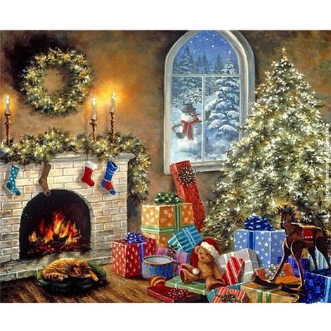 Christmas Diy Paint By Numbers Kits UK CH0020
