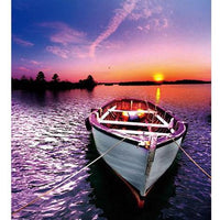 Landscape Boat Diy Paint By Numbers Kits UK PP0078