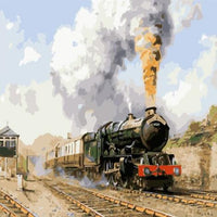 Train Diy Paint By Numbers Kits UK VE0024