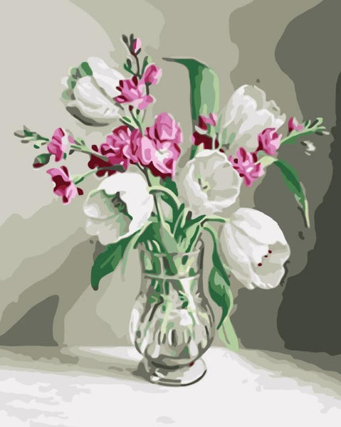 Tulips Diy Paint By Numbers Kits UK PL0235