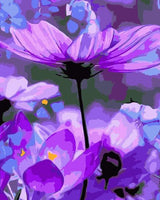 Flower Diy Paint By Numbers Kits UK PL0023