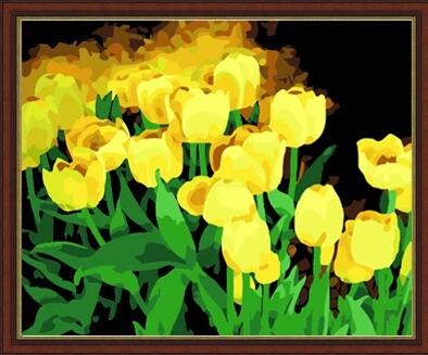 Tulips Diy Paint By Numbers Kits UK PL0248