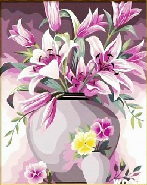 Lily Paint By Numbers Kits UK PL0252