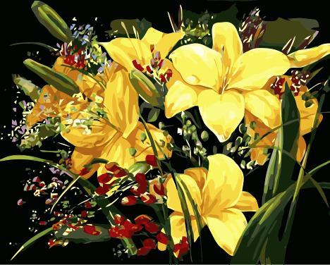 Lily Paint By Numbers Kits UK PL0264
